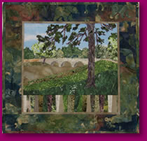 Quilted Scene of Bunside Bridge