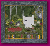 The Garden Gate Fabric Art Quilting Textiles