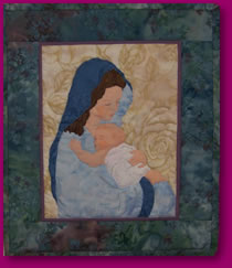 Mary Portrayed in Quilted Art Image